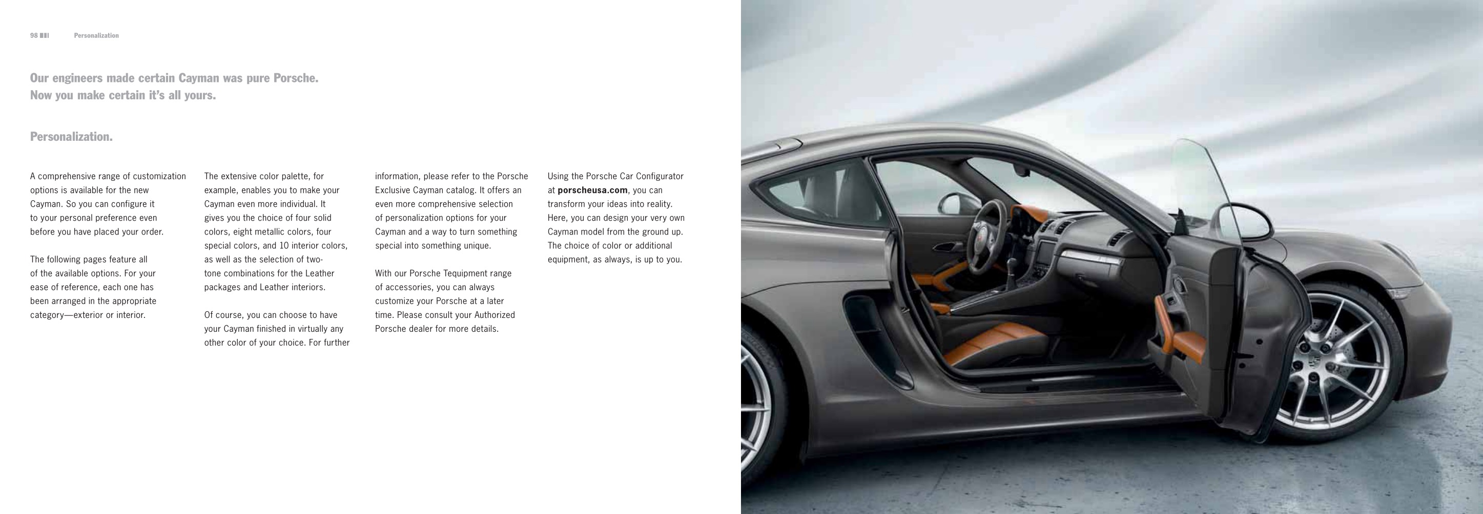 2014 Porsche Cayman Brochure Page 20